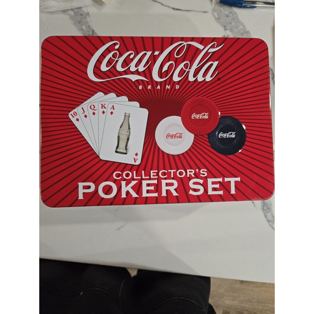 Coca Cola 2004 Collector's Poker Set 240 Chips & Deck of Cards